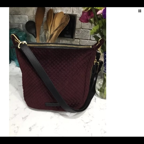 Vera Bradley Carson Mini Hobo Velvet Crossbody - Picture 2 of 8